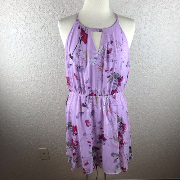 Maurices Dresses & Skirts - Maurices lavender floral dress with elastic waist